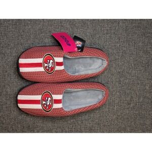 Foco San Francisco 49ers Red Slip On Slippers Size Small 7/8 NFL Football